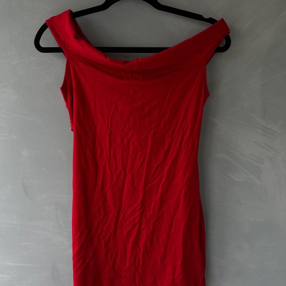 Reformation Vida Knit Dress Red - Picture 5 of 5